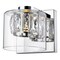 Access Lighting 1 Light LED Wall Sconce  Vanity, Mirrored Stainless Steel Finish, Clear Crystal with Clear Glass 62555LEDD-MSS/CCLCLR - alternate 1